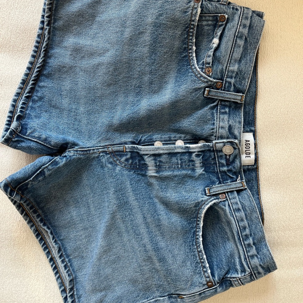 Agolde Classic Blue Jean Shorts